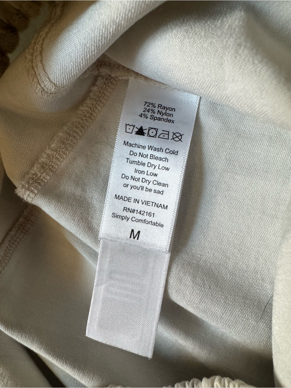 LuLaRoe Lena Work-Leisure Pant Off White Checker High Rise Straight Leg | Size M - Picture 5 of 8